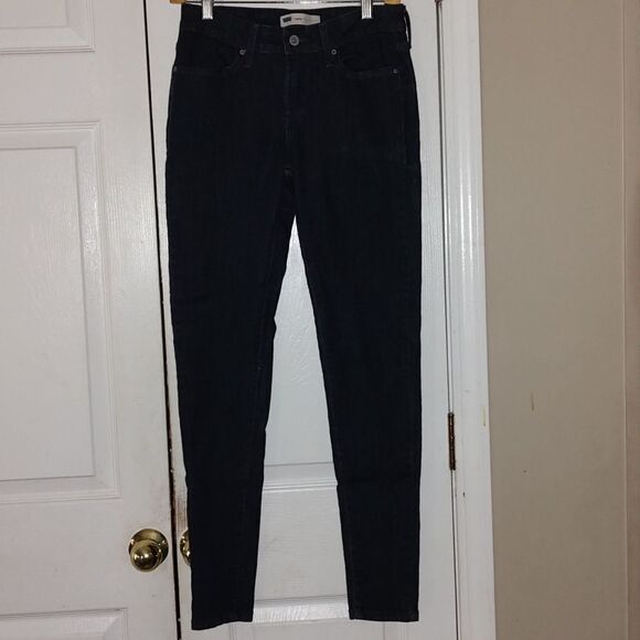 Levis Dark Wash Skinny Leggings  Sz 6   W28 L32 - Picture 1 of 9